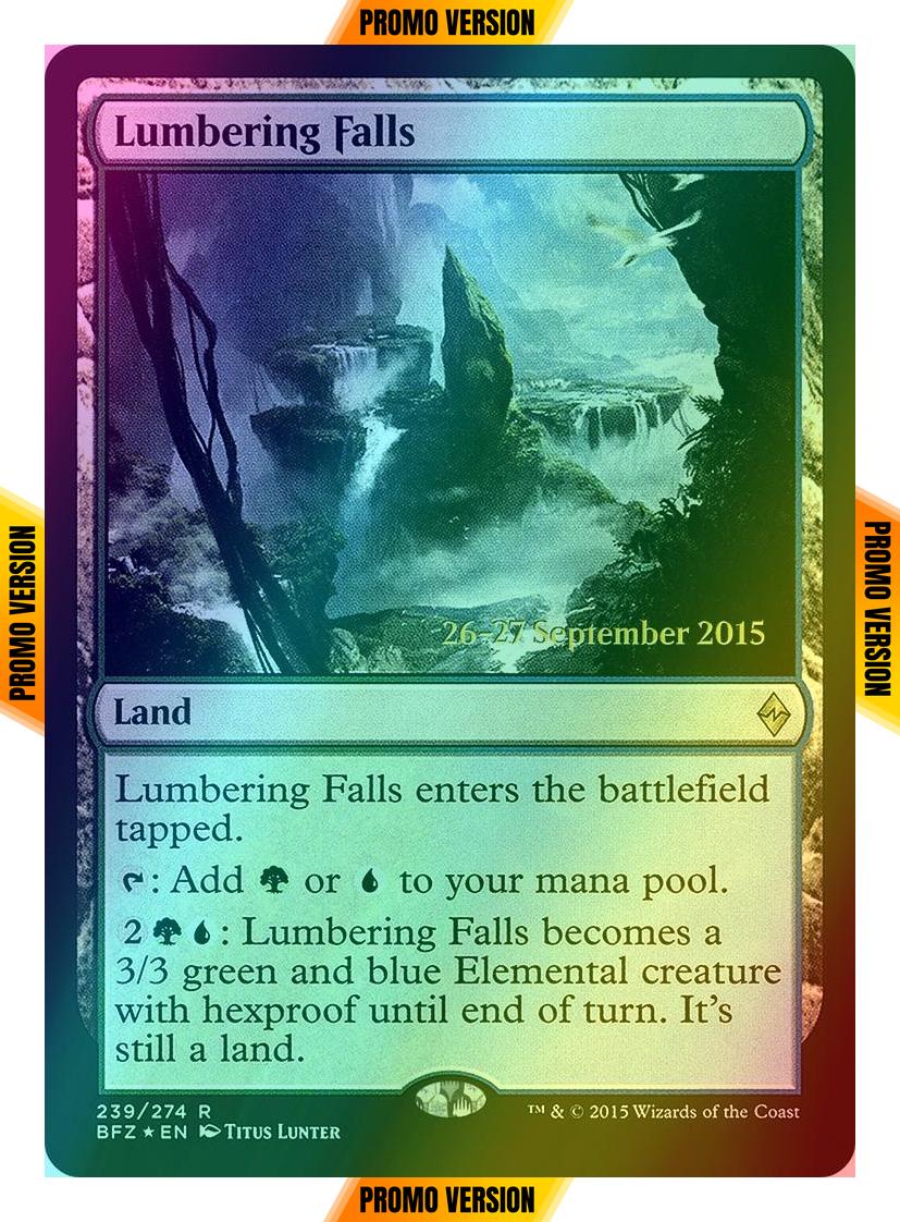 Lumbering Falls [239s] [Battle for Zendikar Promos] [Foil]