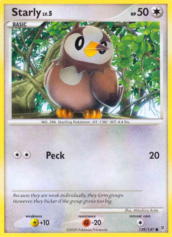 Starly - 129/147 - Common [pl3-129] [Non-Holo]