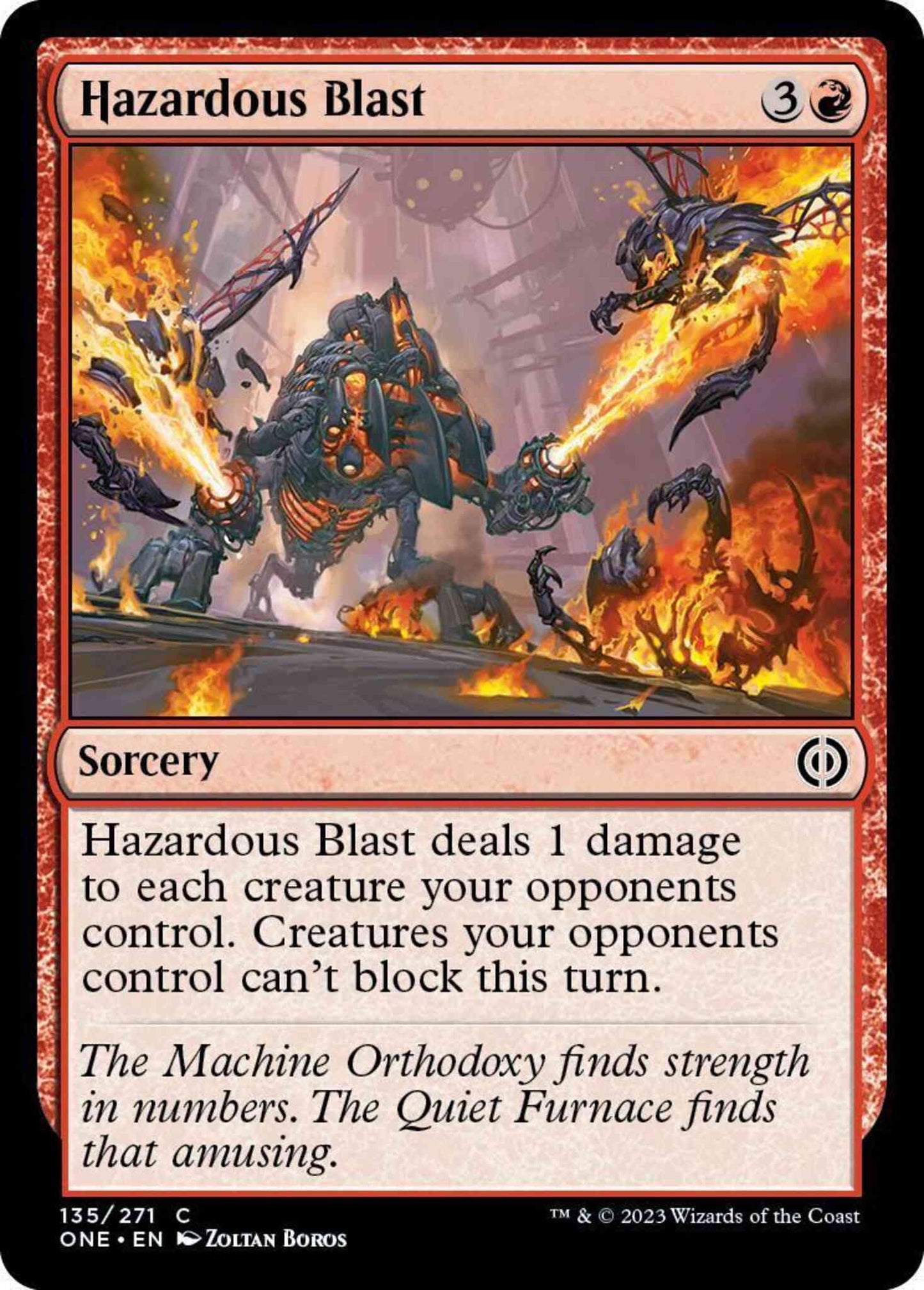 Hazardous Blast [135] [Phyrexia: All Will Be One] [Non-Foil]