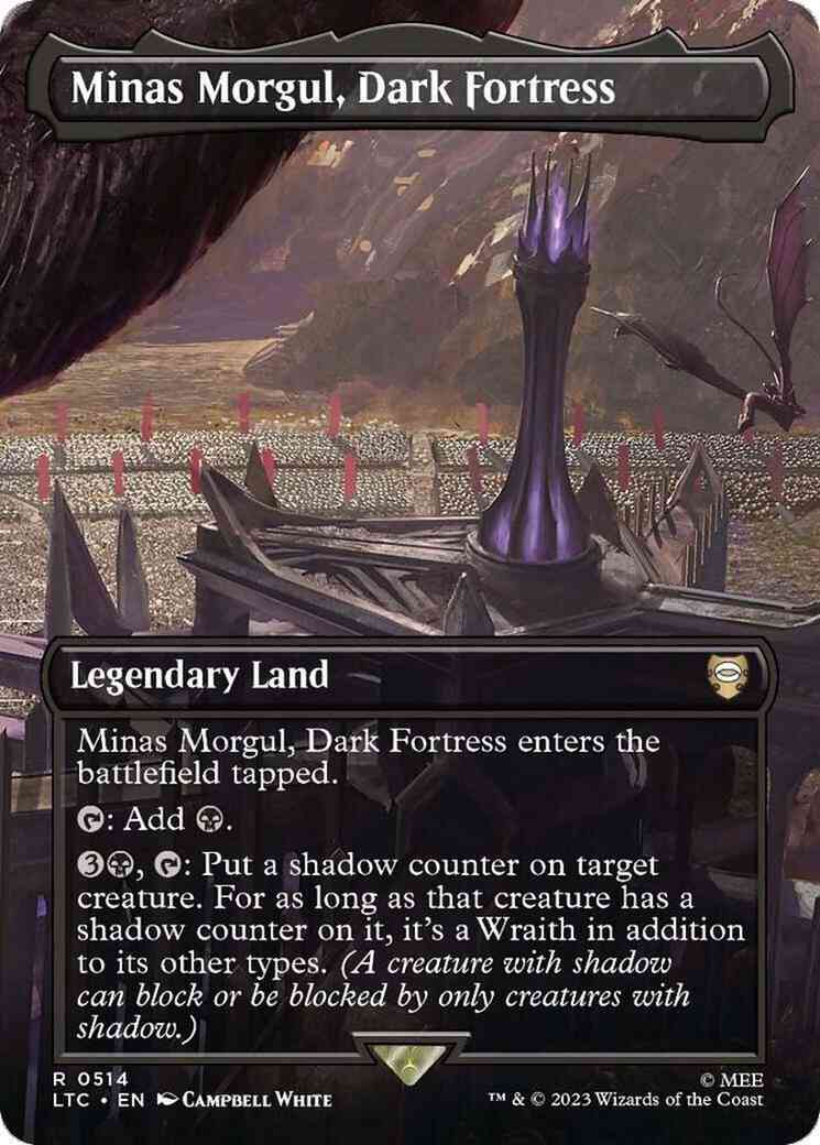 Minas Morgul, Dark Fortress [514] [Borderless] [The Lord of the Rings: Tales of Middle-earth: Commander] [Non-Foil]