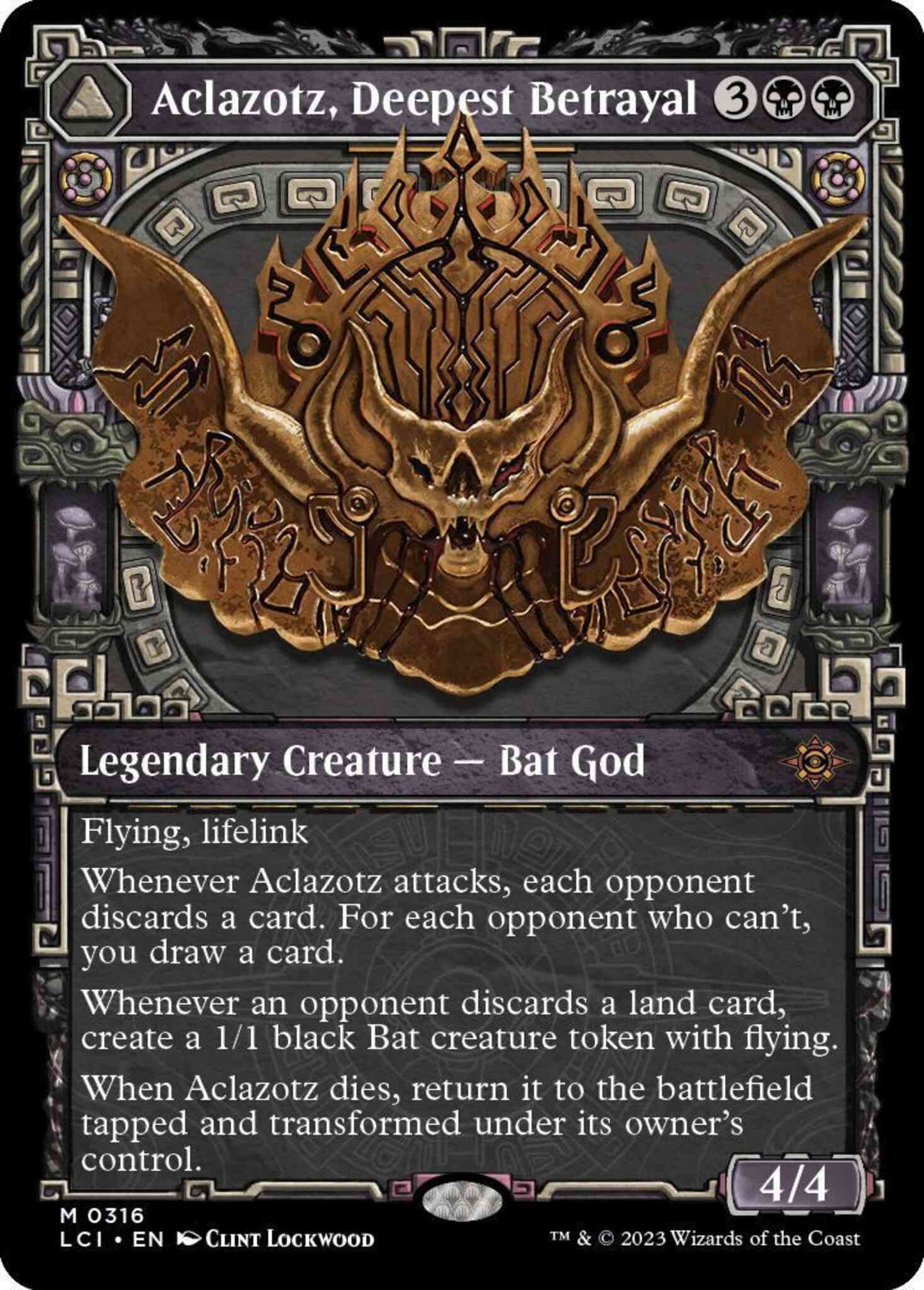 Aclazotz, Deepest Betrayal // Temple of the Dead [316] [Gods of Ixalan Showcase] [The Lost Caverns of Ixalan] [Non-Foil]