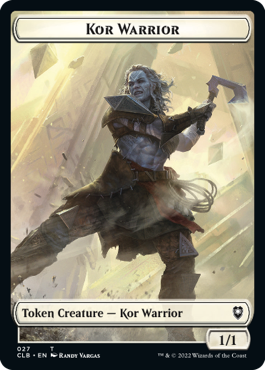 Angel Warrior Token (25) // Kor Warrior Token (27) [Commander Legends: Battle for Baldur's Gate: Tokens] [Non-Foil]