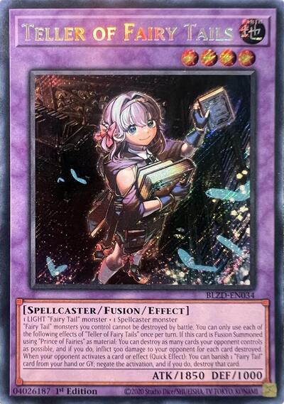 Teller of Fairy Tails - BLZD-EN034 - Secret Rare - 1st Edition