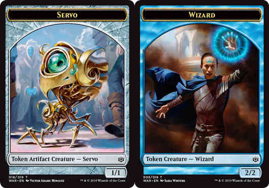 Servo Token (18) // Wizard Token (05) [WAR/WAR Set Symbol] [Challenger Deck 2020 Tokens] [Non-Foil]