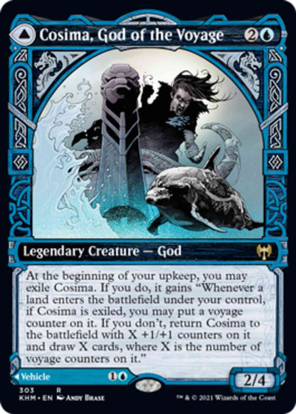 Cosima, God of the Voyage // The Omenkeel [303] [Showcase] [Kaldheim] [Non-Foil]