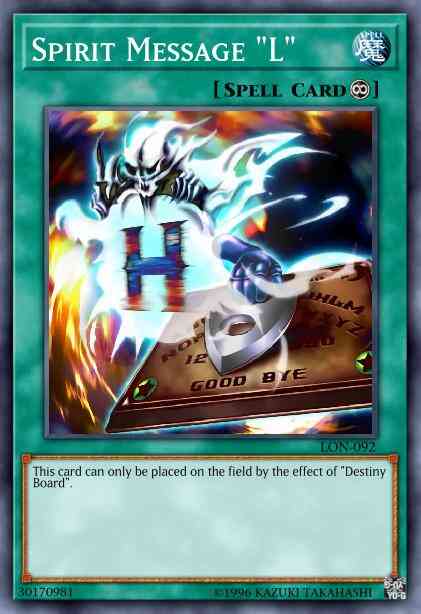 Spirit Message "L" - LON-092 - Rare - 1st Edition