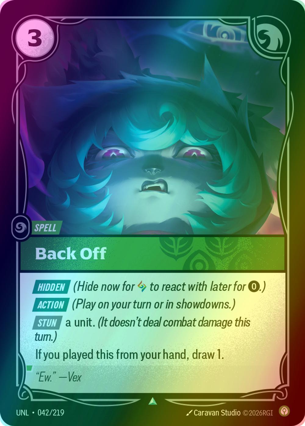 Back Off - 042/219 [Unleashed] [Foil]