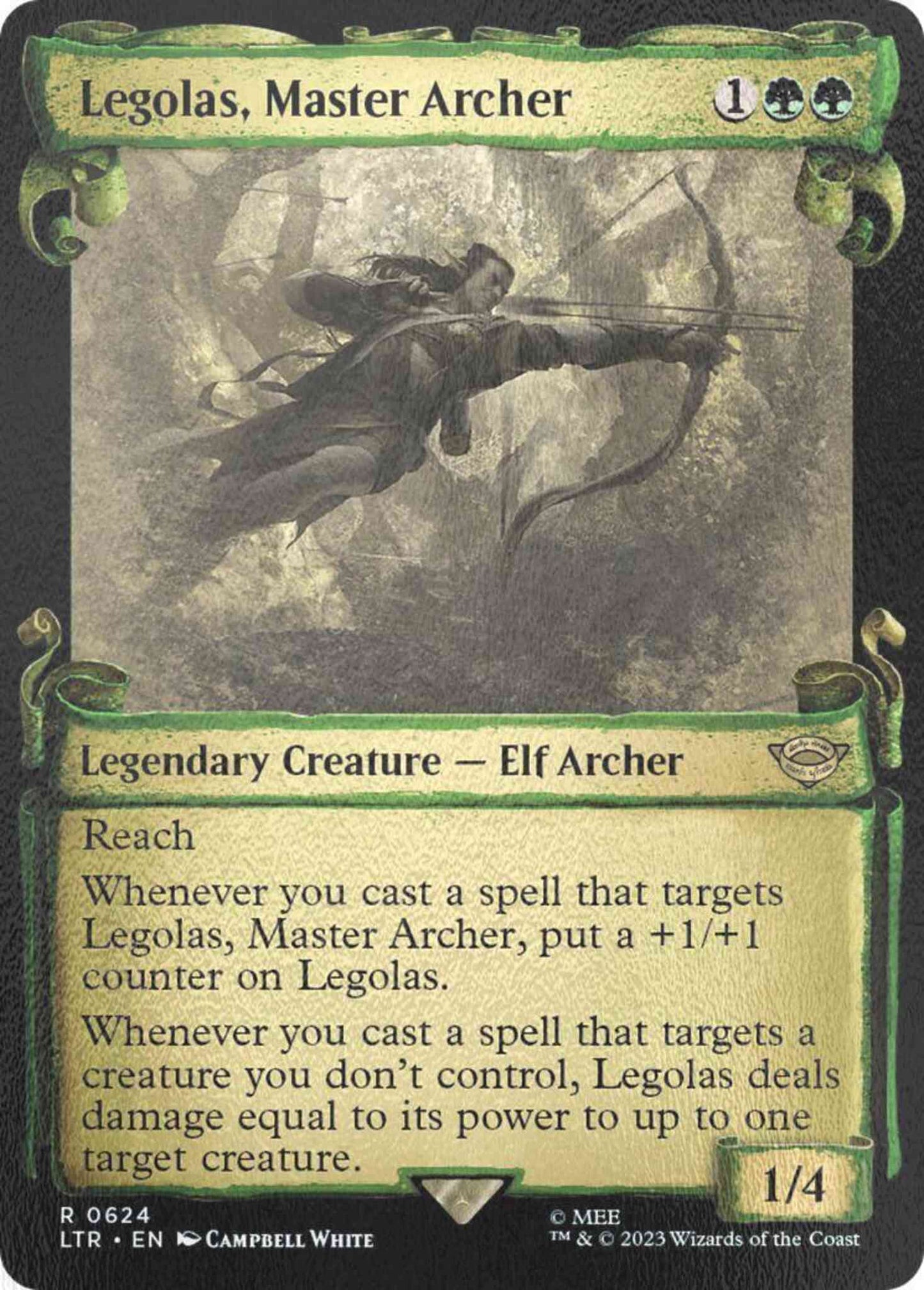 Legolas, Master Archer [624] [Scrolls Showcase] [The Lord of the Rings: Tales of Middle-earth] [Silver Foil]