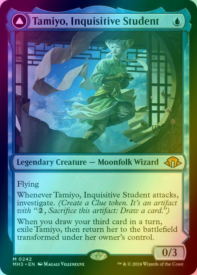 Tamiyo, Inquisitive Student // Tamiyo, Seasoned Scholar [242] [Modern Horizons 3] [Foil]