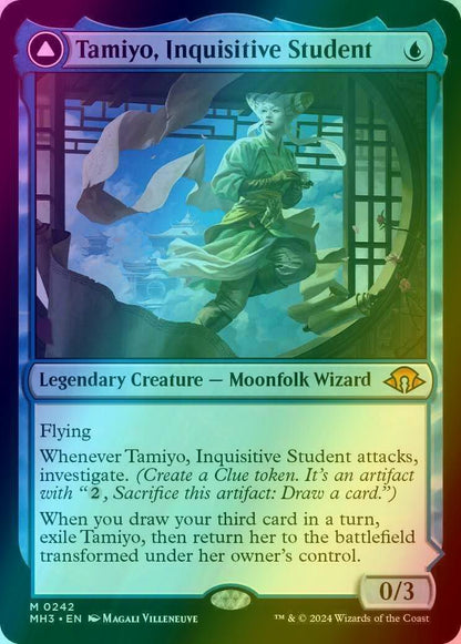 Tamiyo, Inquisitive Student // Tamiyo, Seasoned Scholar [242] [Modern Horizons 3] [Foil]