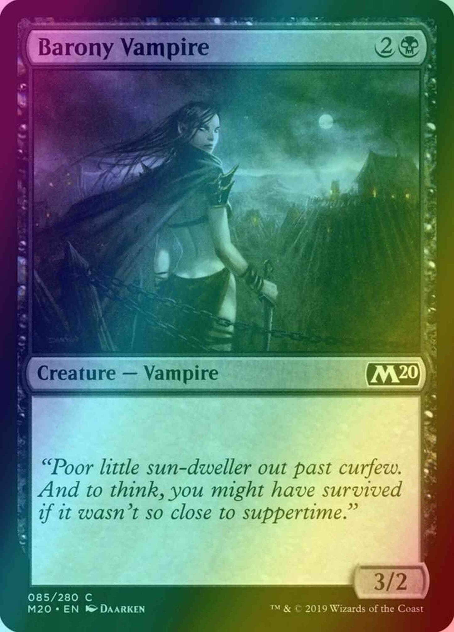 Barony Vampire [85] [Core Set 2020] [Foil]
