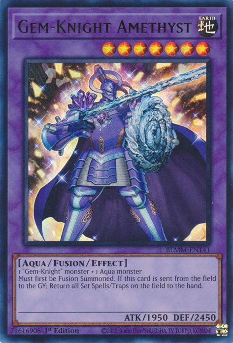 Gem-Knight Amethyst - BLMM-EN141 - Ultra Rare - 1st Edition