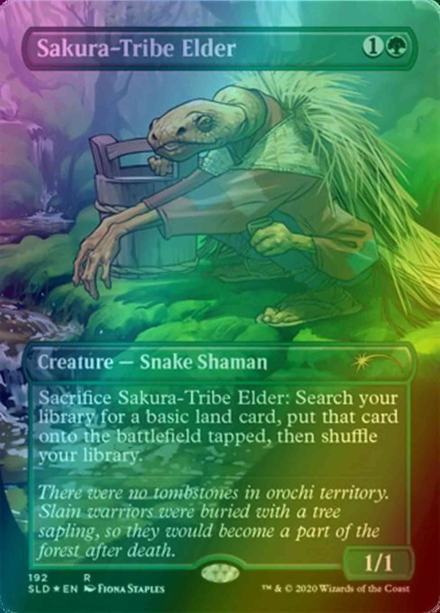Sakura-Tribe Elder [0192] [Borderless] [Fiona Staples] [Secret Lair Drop] [Foil]