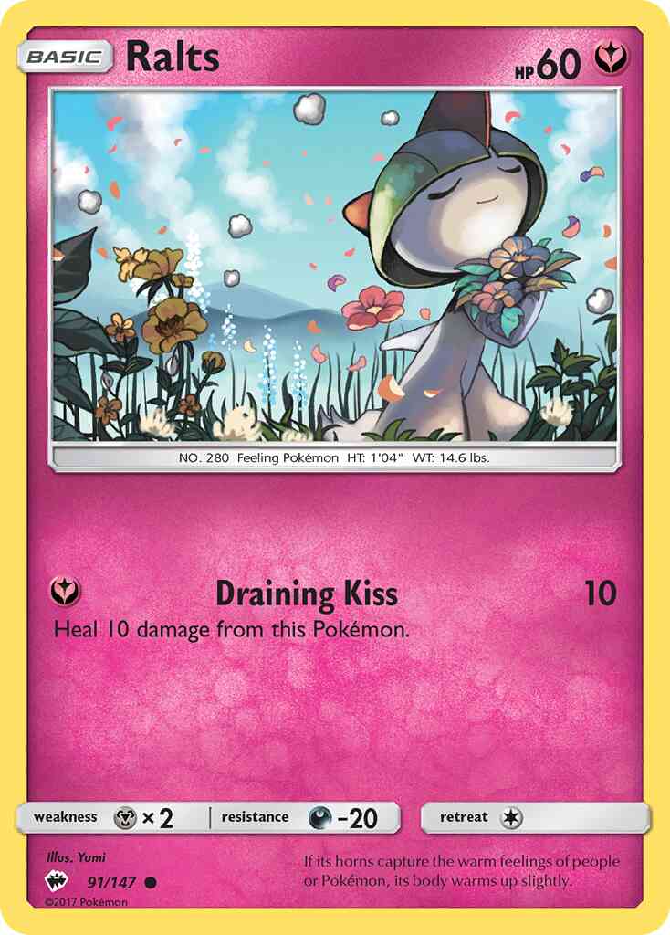 Ralts - 91/147 - Common [sm3-91] [Reverse Holo]