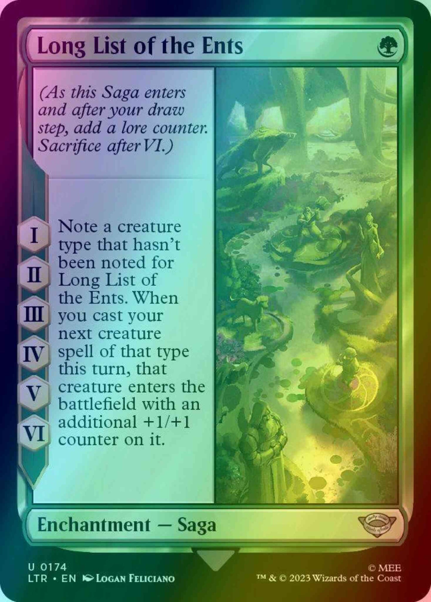 Long List of the Ents [174] [The Lord of the Rings: Tales of Middle-earth] [Foil]