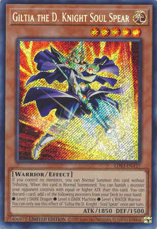 Giltia the D. Knight Soul Spear - LDS3-EN137 - Secret Rare - Limited