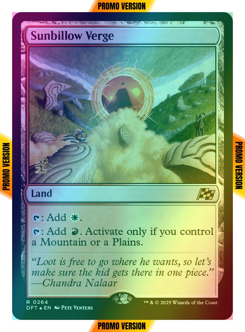 Sunbillow Verge [264s] [Prerelease] [Aetherdrift: Promos] [Foil]
