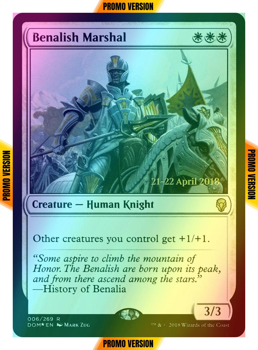Benalish Marshal [6s] [Dominaria Promos] [Foil]