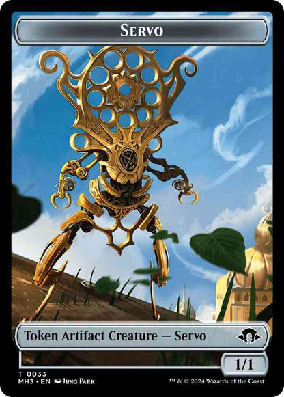 Aetherborn Token (09) // Servo Token (33) [Modern Horizons 3: Commander: Tokens] [Ripple Foil/Non-Foil]