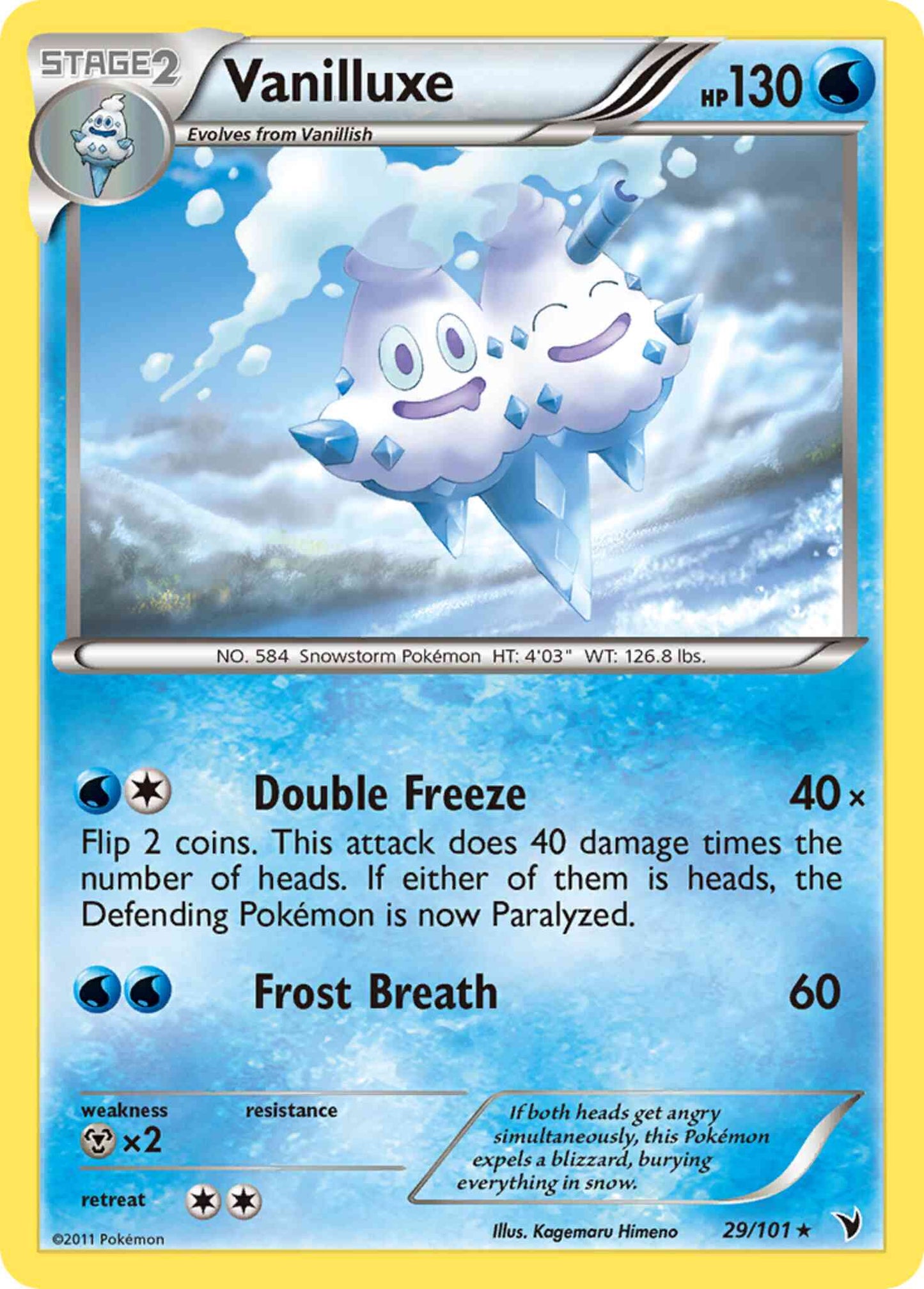 Vanilluxe - 29/101 - Rare [bw3-29] [Reverse Holo]
