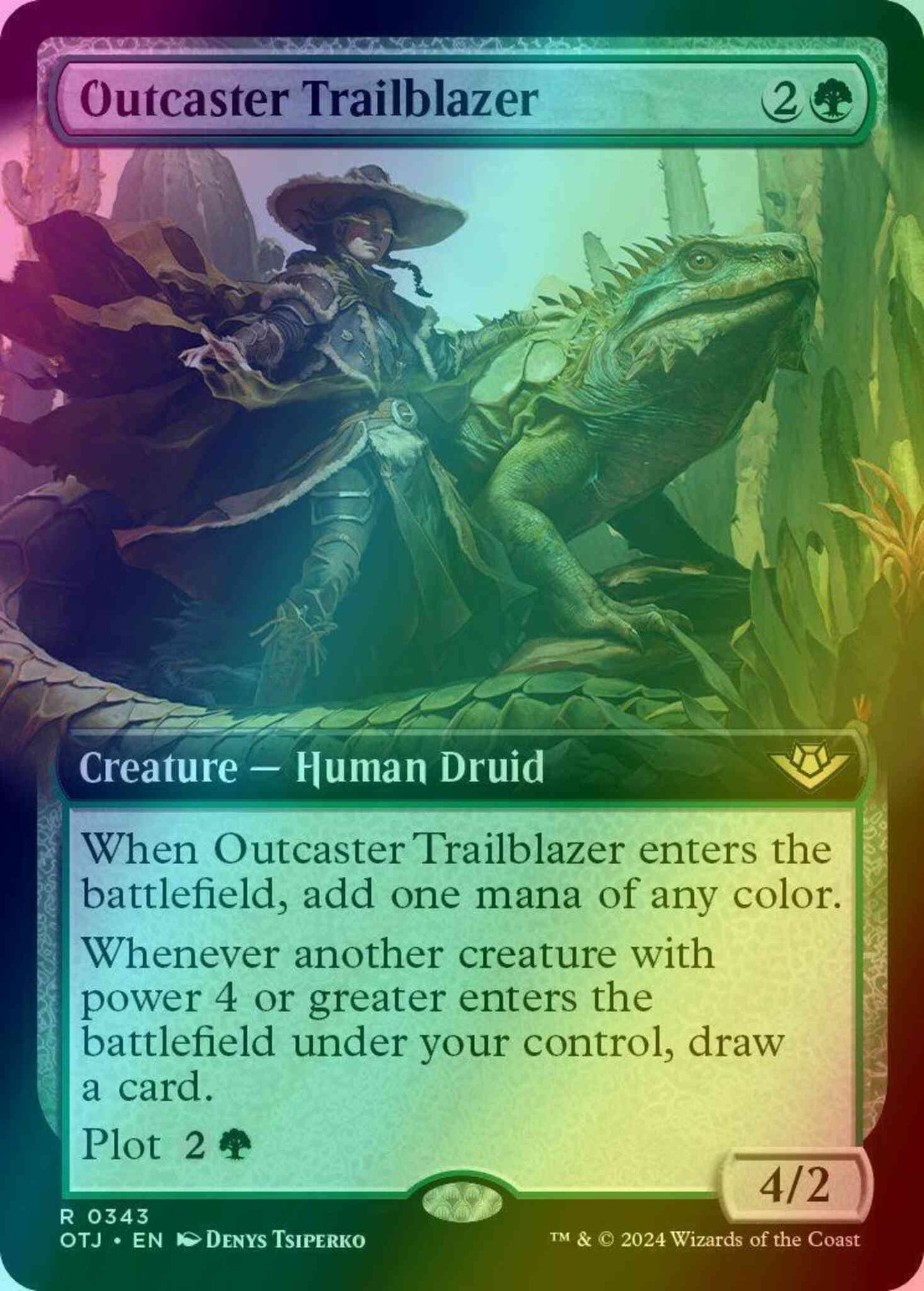 Outcaster Trailblazer [343] [Extended Art] [Outlaws of Thunder Junction] [Foil]
