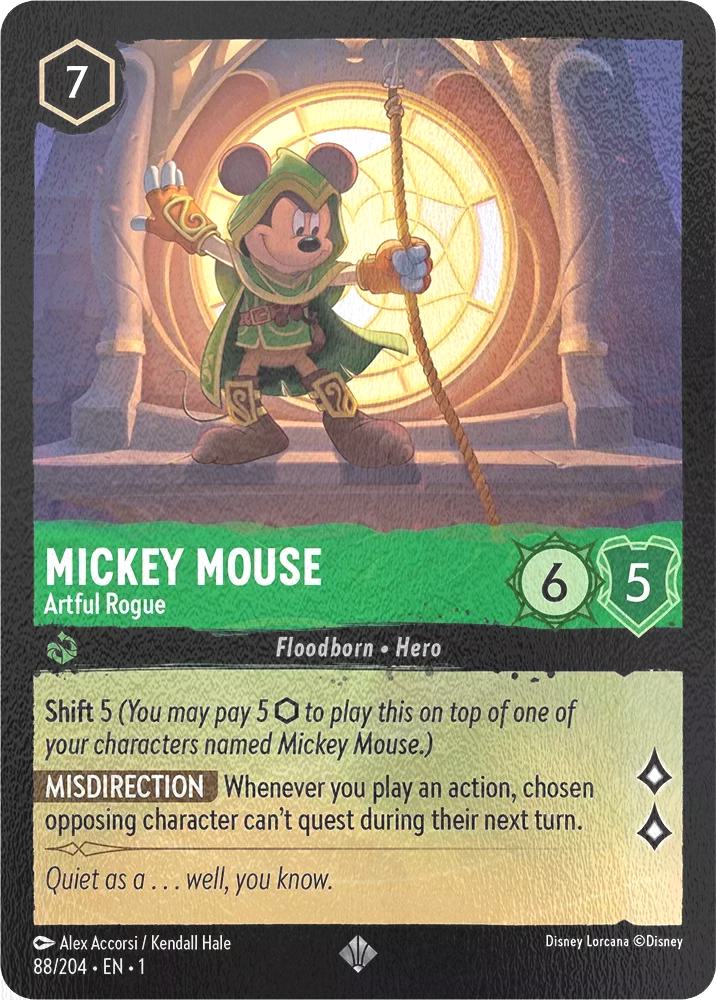 Mickey Mouse - Artful Rogue - 88/204 [The First Chapter] [Cold Foil]