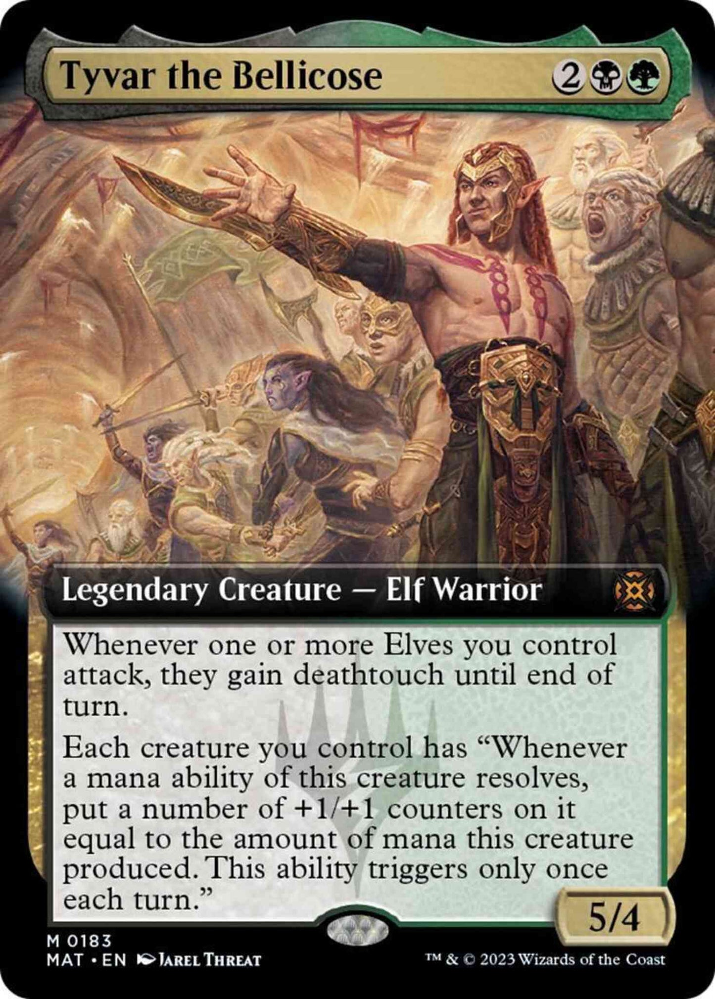 Tyvar the Bellicose [183] [Extended Art] [March of the Machine: The Aftermath] [Non-Foil]