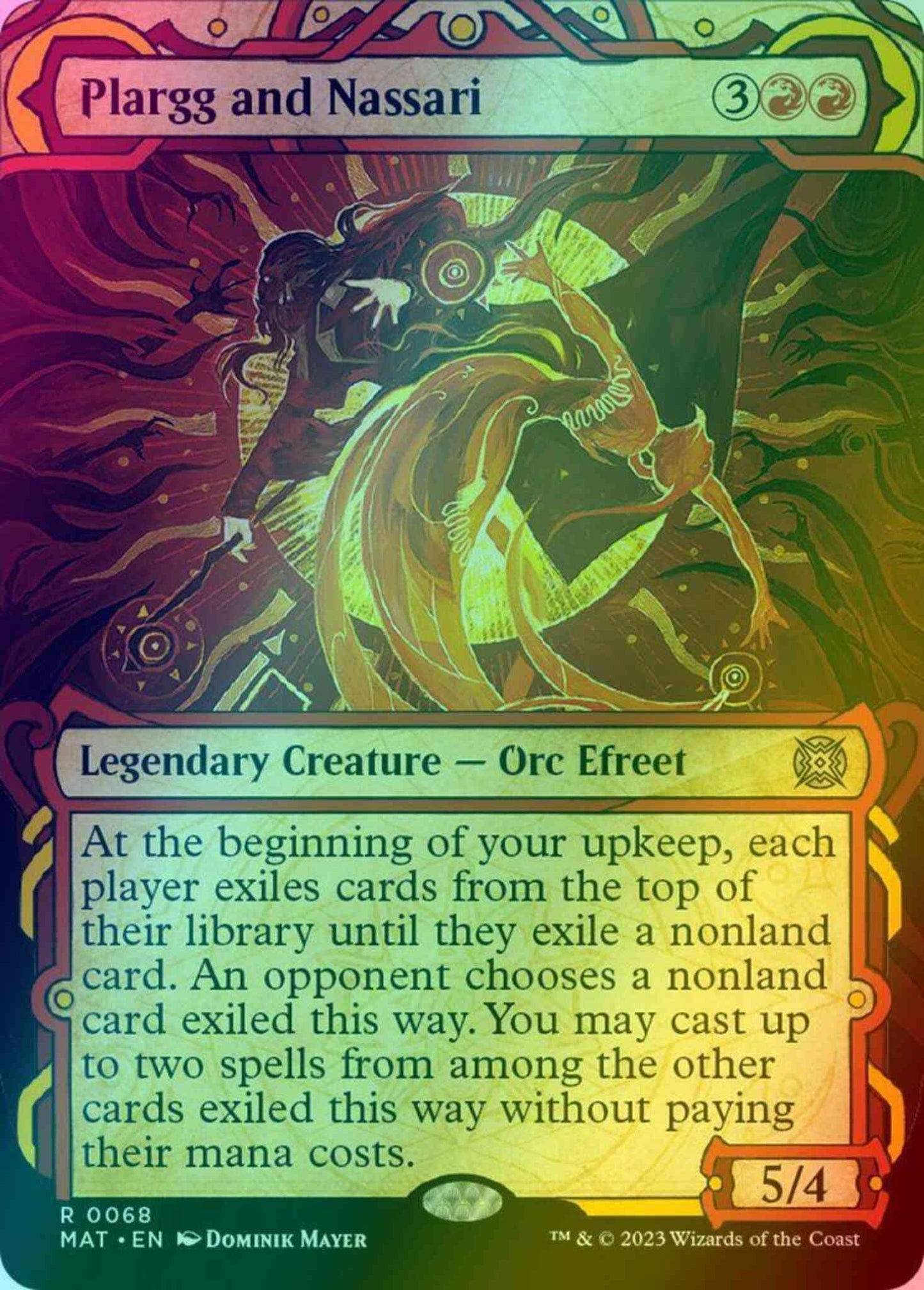 Plargg and Nassari [68] [Planar Showcase] [March of the Machine: The Aftermath] [Foil]