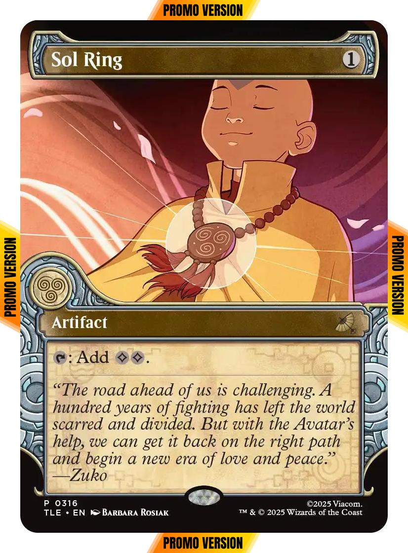 Sol Ring [316] [Elemental Frame] [Avatar: The Last Airbender Eternal] [Non-Foil]