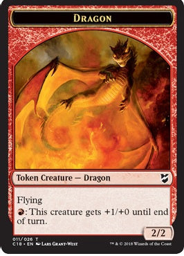 Dragon Egg Token (10) // Dragon Token (11) [Commander 2018 Tokens] [Non-Foil]