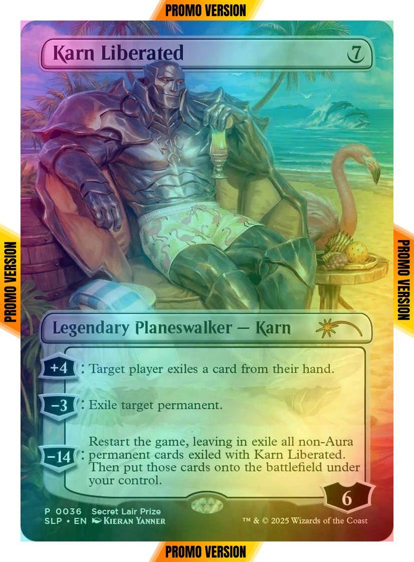 Karn Liberated [0036] [Borderless] [Secret Lair Promo] [Foil]