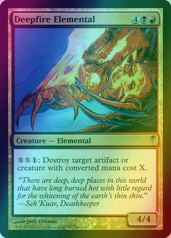 Deepfire Elemental [127] [Coldsnap] [Foil]