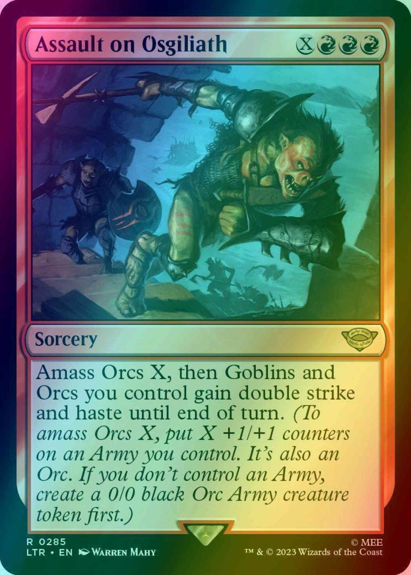 Assault on Osgiliath [285] [Jumpstart Exclusive] [The Lord of the Rings: Tales of Middle-earth] [Foil]