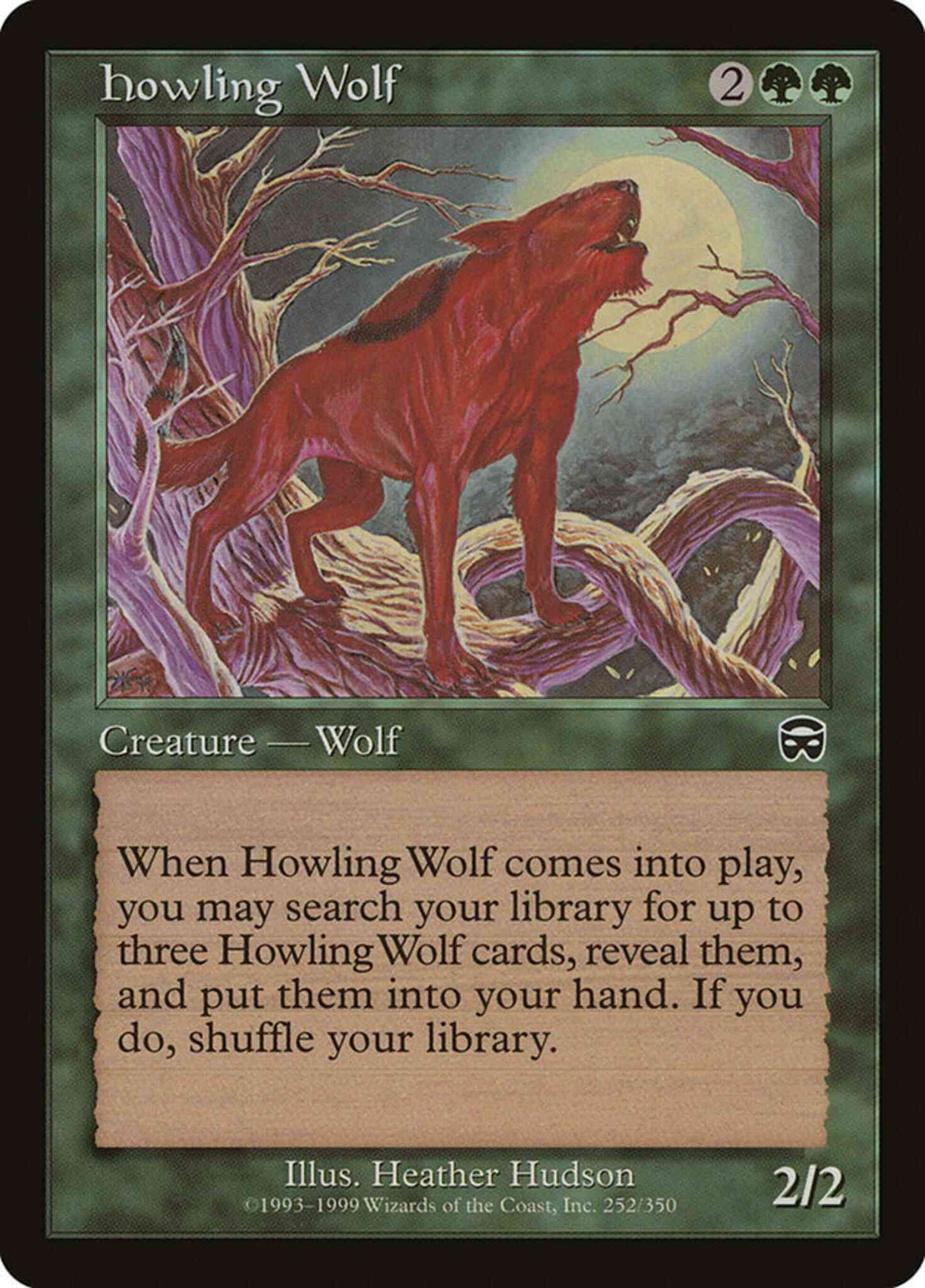 Howling Wolf [252] [Mercadian Masques] [Non-Foil]