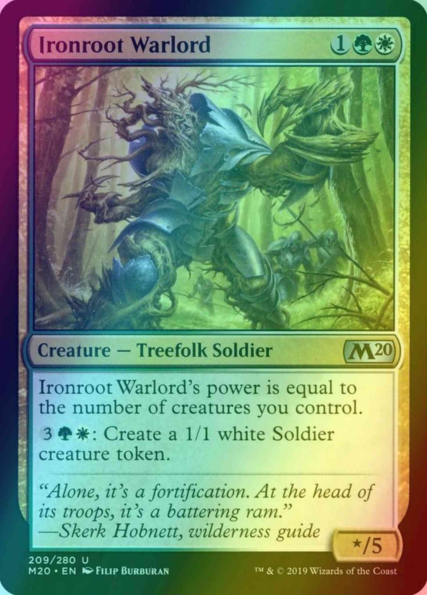 Ironroot Warlord [209] [Core Set 2020] [Foil]