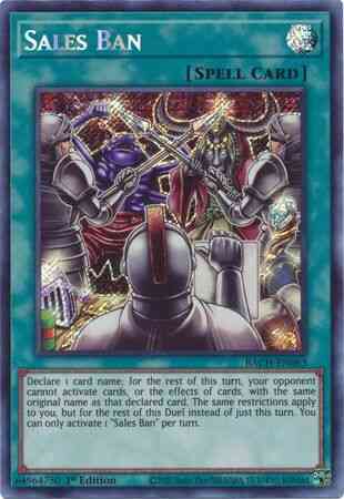 Sales Ban - BACH-EN063 - Secret Rare - 1st Edition