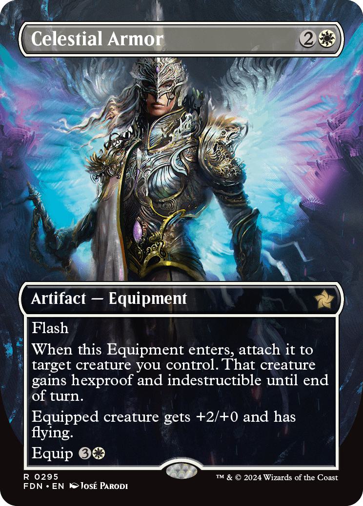 Celestial Armor [295] [Borderless] [Foundations] [Non-Foil]