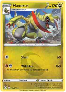 Haxorus - 112/172 - Rare [swsh9-112] [Non-Holo]