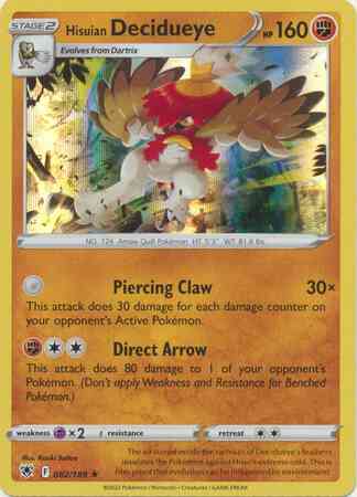 Hisuian Decidueye - 082/189 - Rare Holo [swsh10-082] [Holo]
