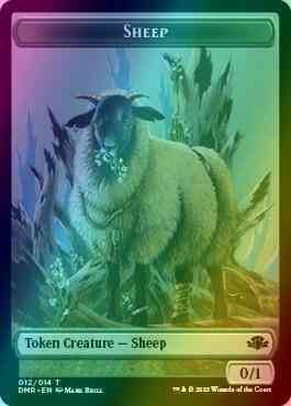 Sheep Token (12) // Zombie Token (05) [Dominaria Remastered: Tokens] [Foil]