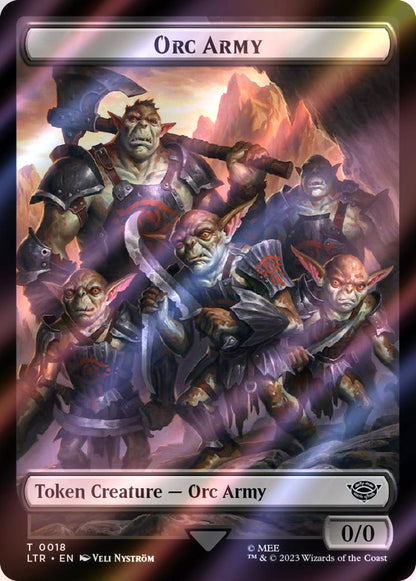 Food Token (22) // Orc Army Token (18) [The Lord of the Rings: Tales of Middle-earth: Tokens] [Surge Foil]
