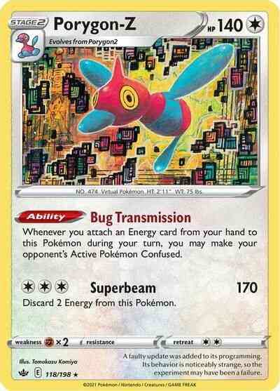 Porygon-Z - 118/198 - Rare Holo [swsh6-118] [Reverse Holo]