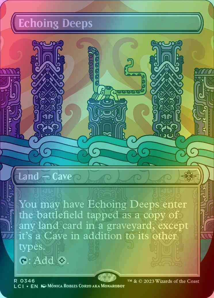 Echoing Deeps [346] [Borderless] [The Lost Caverns of Ixalan] [Foil]