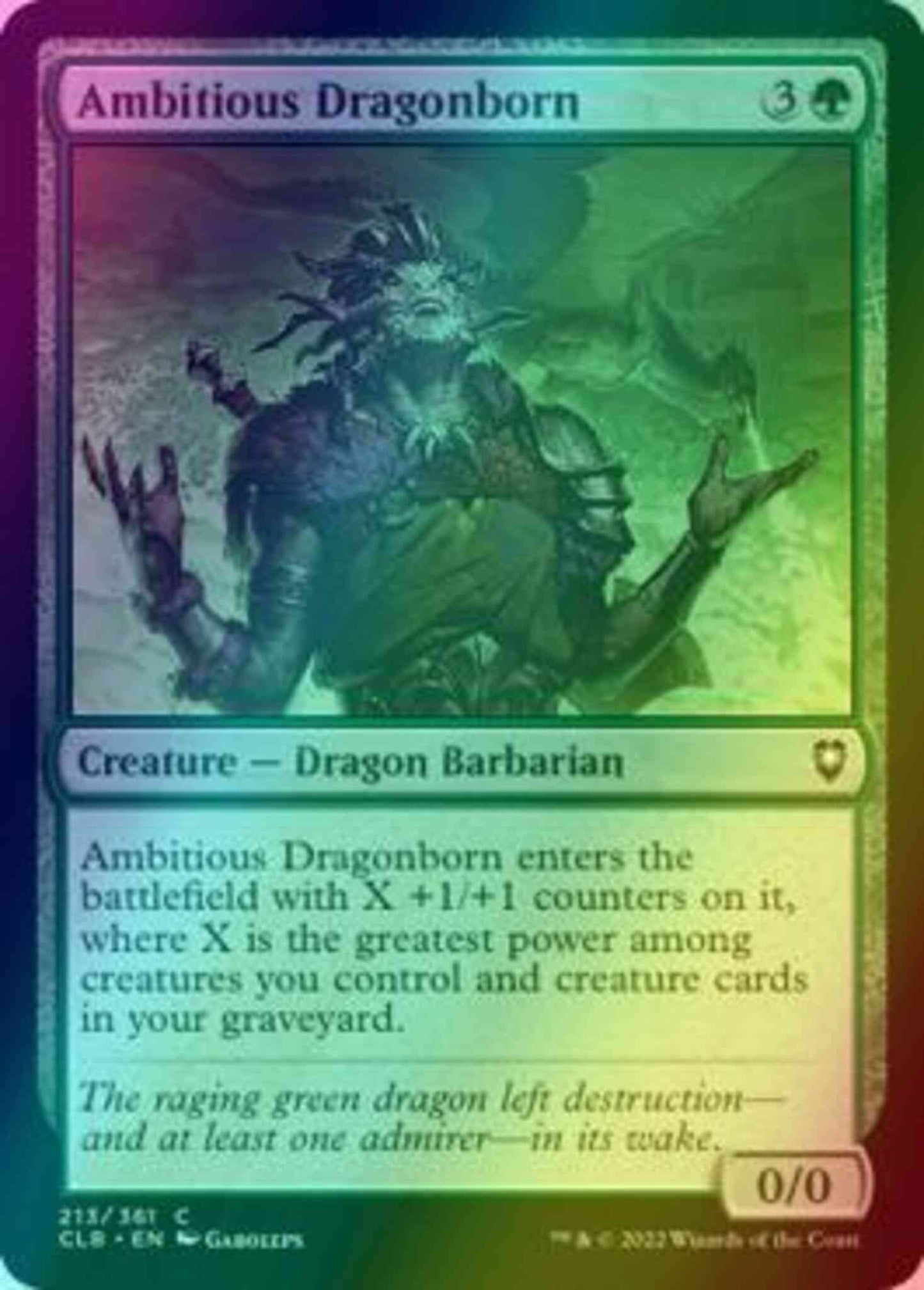 Ambitious Dragonborn [213] [Commander Legends: Battle for Baldur's Gate] [Foil]
