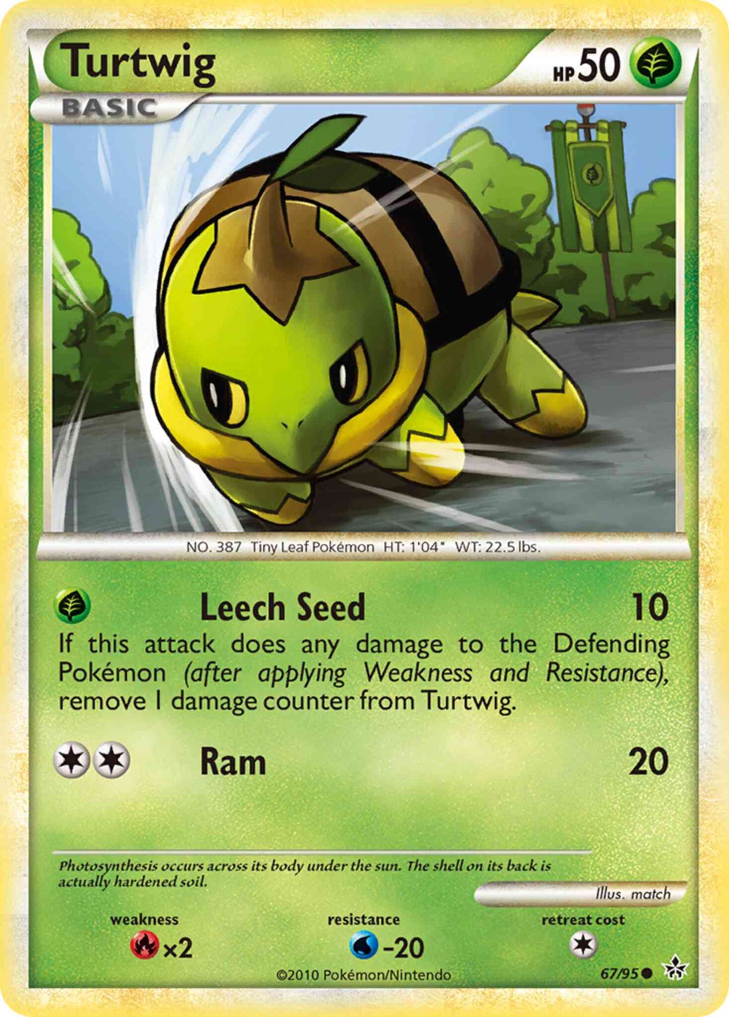 Turtwig - 67/95 - Common [hgss2-67] [Reverse Holo]
