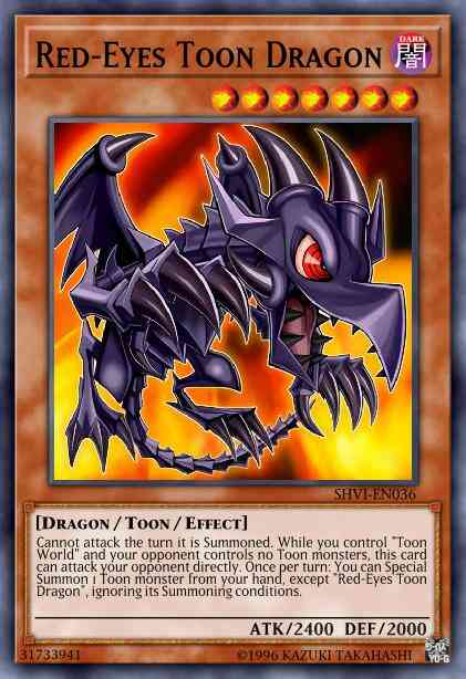 Red-Eyes Toon Dragon - SHVI-EN036 - Super Rare - 1st Edition
