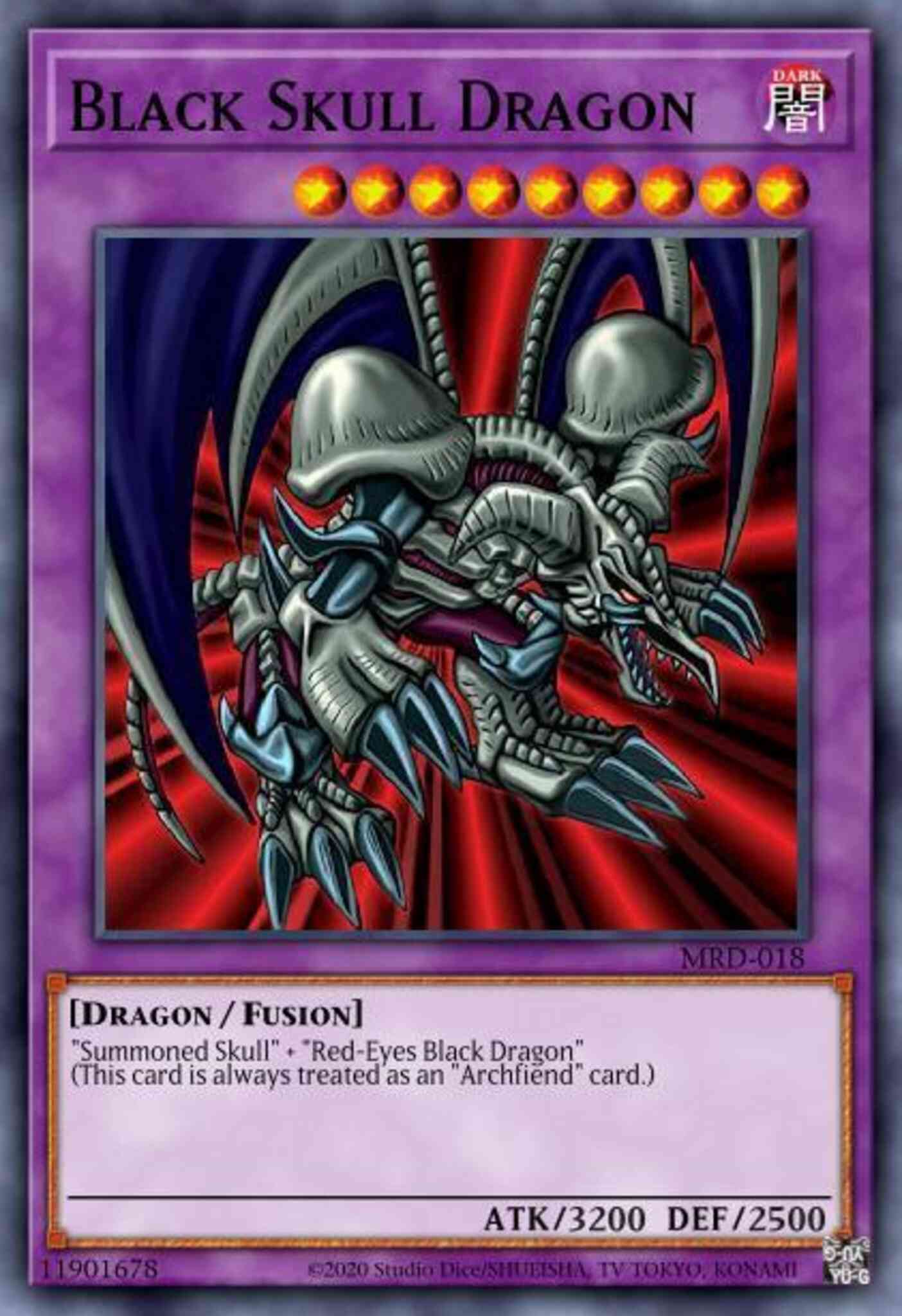 Black Skull Dragon - LDS1-EN012 - Common - 1st Edition