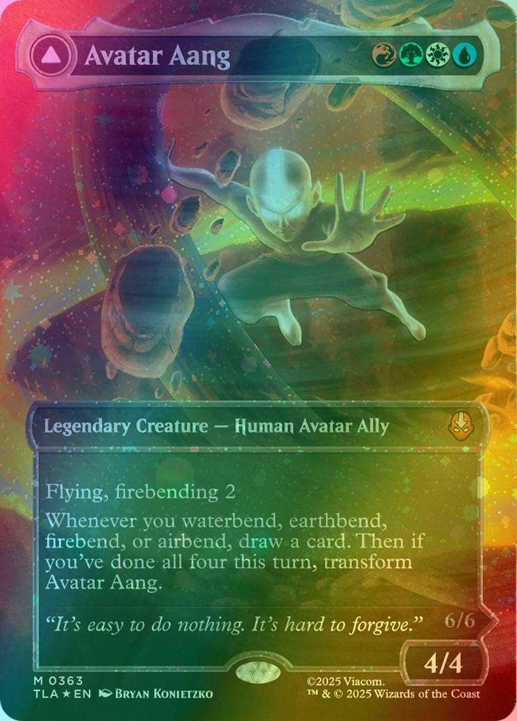 Avatar Aang // Aang, Master of Elements [363] [Borderless] [Headliner] [Avatar: The Last Airbender] [Raised Foil]