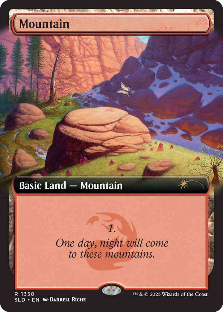 Mountain [1358] [Extended Art] [The Mountain Goats] [Secret Lair Drop] [Non-Foil]