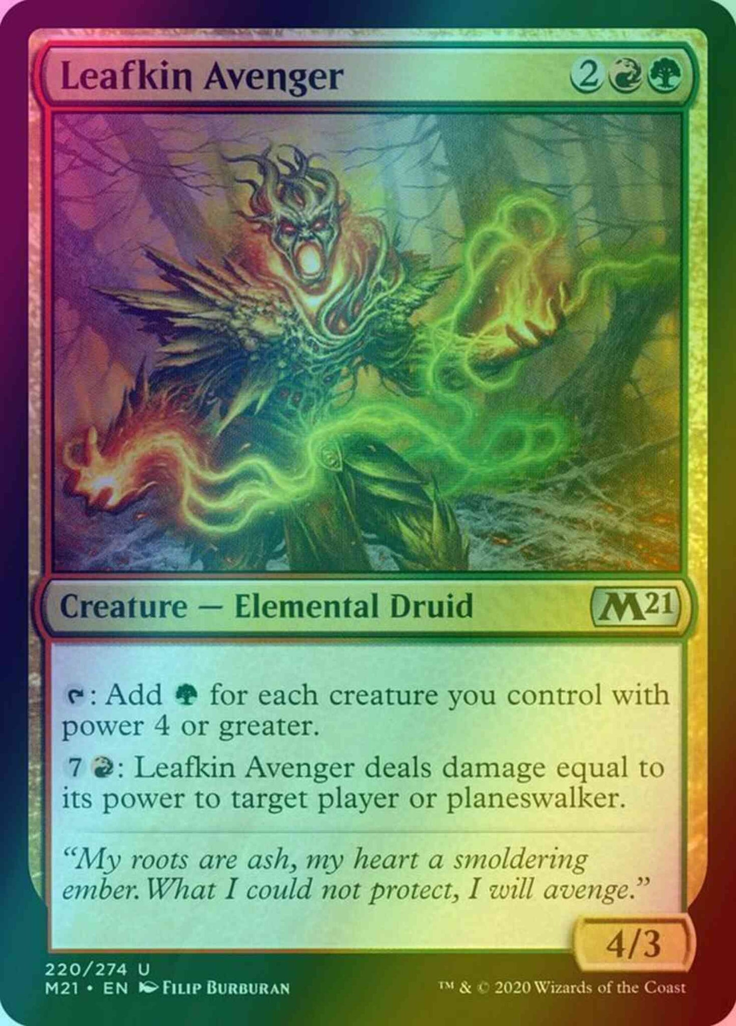 Leafkin Avenger [220] [Core Set 2021] [Foil]